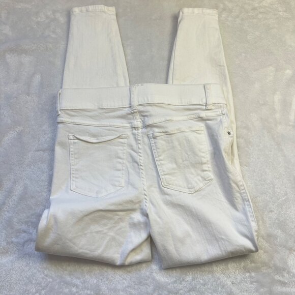 SPANX EveryWear Ankle Skinny Jeans Women's Size Medium Shapewear White Stretch - Picture 11 of 15